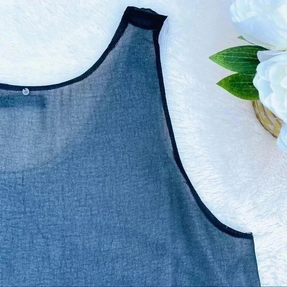 Calvin Klein Gray Sheer High Low Cami Tank Top - Picture 12 of 16